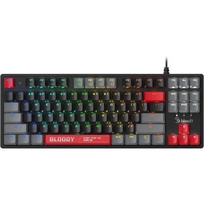Клавиатура A4Tech S310N механическая белый/красный USB Multimedia for gamer LED кабель 1.8м