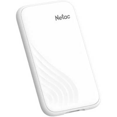 SSD External Netac 512Gb ZX20 III <NT01ZX20Ⅲ-512G-32WH> (USB3.2 Gen2x2 Type-C, 2000/1800MBs, 93x52x9mm, 23g, plastic) White