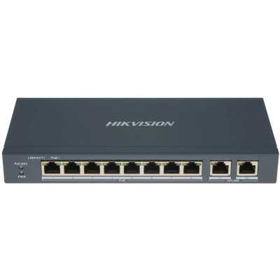 Коммутатор Hikvision DS-3E0310P-E/M(B) 8x100Мбит/с 1x1Гбит/с неуправляемый