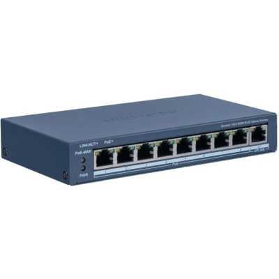Коммутатор Hikvision DS-3E1309P-EI(B) 8x100Мбит/с 1x1Гбит/с управляемый
