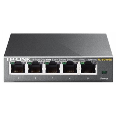 Коммутатор TP-Link TL-SG105E (L2) 5x1Гбит/с настраиваемый