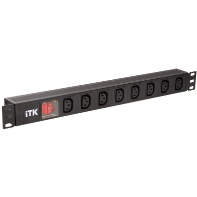 Блок распределения питания ITK PH12-8C131 гор.размещ. 8xC13 базовые 10A Schuko 2м