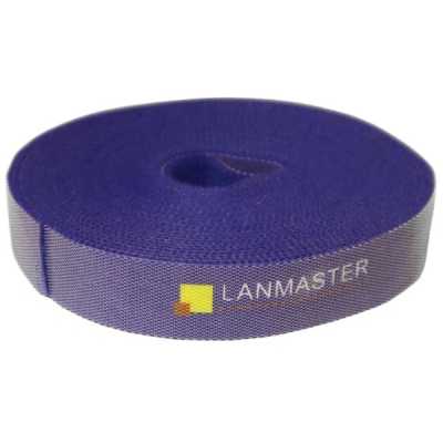 Хомут-липучка Lanmaster LAN-VCM5M-BL 5000x20мм (упак:1шт) нейлон 6.6 внутри помещений синий