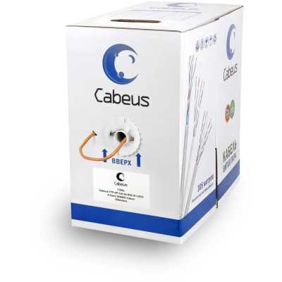 Кабель информационный Cabeus FTP-4P-CAT.5E-SOLID-LSZH кат.5E F/UTP 4 пары 24AWG LSZH внутренний 305м оранжевый