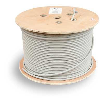 Кабель информационный Cabeus FTP-4P-CAT.6-SOLID-GY кат.6 U/FTP 4 пары PVC внутренний 305м серый