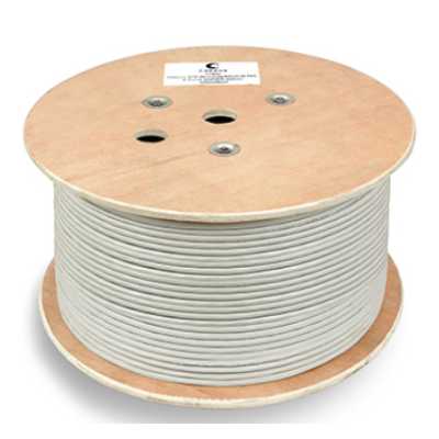 Кабель информационный Cabeus SFTP-4P-CAT.5E-SOLID-GY кат.5E SF/UTP 4 пары PVC внутренний 305м серый