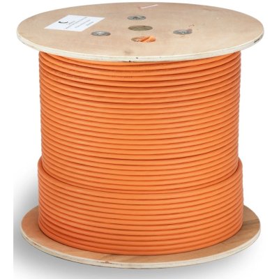 Кабель информационный Cabeus STP-4P-CAT.6A-SOLID-IN-LSZH кат.6A U/FTP 4 пары 0.55AWG LSZH внутренний 305м оранжевый