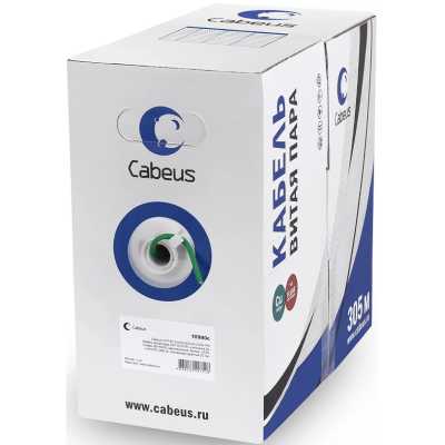 Кабель информационный Cabeus UTP-4P-CAT.5E-SOLID-LSLTX-GN кат.5E U/UTP 4 пары PVC внутренний 305м зеленый