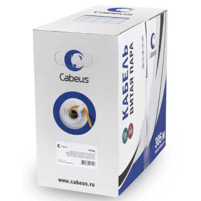 Кабель информационный Cabeus UTP-4P-Cat.5e-SOLID-LSZH кат.5E U/UTP 4 пары LSZH внутренний 305м оранжевый