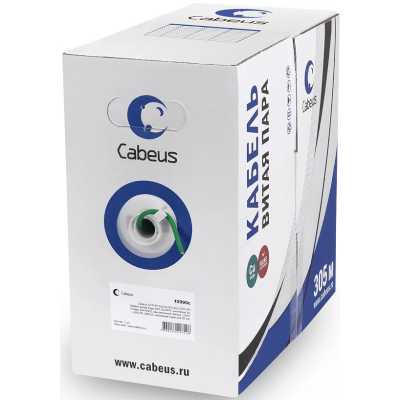 Кабель информационный Cabeus UTP-4P-CAT.6-SOLID-LSLTX-GN кат.6 U/UTP 4 пары PVC внутренний 305м зеленый