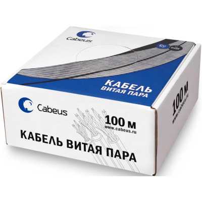 Кабель информационный Cabeus UTP-4P-CAT.6-SOLID-LSZH-100 кат.6 U/UTP 4 пары LSZH внутренний 100м оранжевый