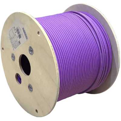 Кабель информационный Lanmaster LAN-7SFTP-HFLT-VI кат.7 S/FTP 4 пары LSZH внутренний 305м фиолетовый