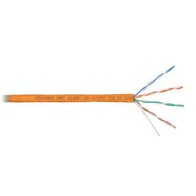 Кабель информационный Nikomax NMC 4100C-OR кат.5E U/UTP 4 пары нг(А)-HF внутренний 305м оранжевый