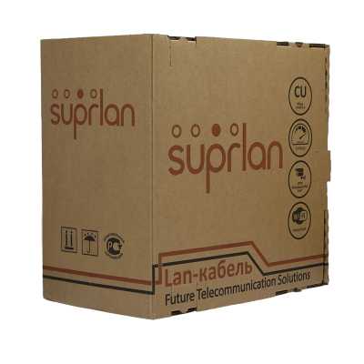 Кабель сетевой информационный Suprlan Six 01-0316-1 кат.6 U/UTP 4 пары 23AWG PVC внутренний 305м серый