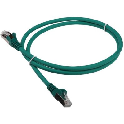 Патч-корд Lanmaster LAN-PC45/S6-15-GN FTP RJ-45 вил.-вилка RJ-45 кат.6 15м зеленый LSZH