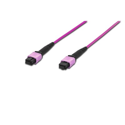 Каб.сборка Lanmaster LAN-12M-12M/OM4B-20 12x50/125 OM4 MPO-MPO 20м LSZH розовый