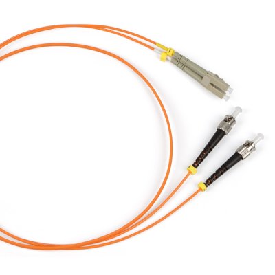Патч-корд Lanmaster TWT-2ST-2LC/SU-1.5 2x9/125 OS1/OS2 ST дуплекс-LC дуплекс 1.5м ПВХ желтый