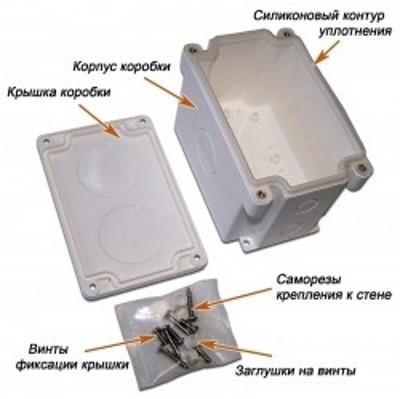 Коробка Lanmaster LAN-MB-2OK-WP