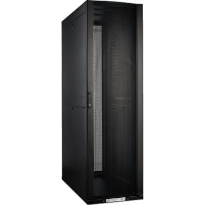 Шкаф коммутационный Lanmaster (LAN-DC-CBP-48UX8X12) напольный 48U 800x1200мм пер.дв.перфор. задн.дв.перфор.2-хст. 1500кг черный