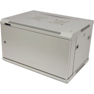 Шкаф коммутационный Lanmaster (TWT-CBWPM-12U-6X6-GY) настенный 12U 600x600мм пер.дв.металл 60кг серый 500мм 29кг 635мм IP20