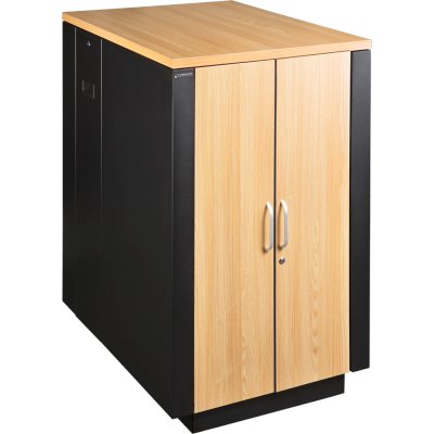 Шкаф коммутационный Lanmaster Soundproof (LAN-DC-CBSP-24U-WD) напольный 24U 750x1130мм пер.дв. с шумоизол. 2 бок.пан. без задн.дв. 1000кг 186кг с вентилятором