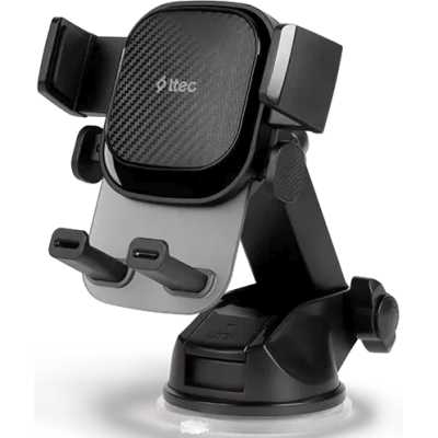 Автомобильный держатель для телефона TTEC FlexGrip Move In-Car Phone Holder. Цвет: черный