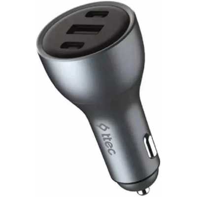 Автомобильное зарядное устройство TTEC SmartCharger Trio PD 130W Car Fast Charger 2 USB-C + USB-A. Цвет: черный