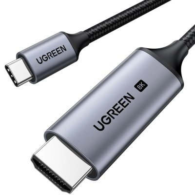 Кабель UGREEN CM565 (35596) USB-C to HDMI 8K@60Hz Cable. Длина: 1м. Цвет: серый космос