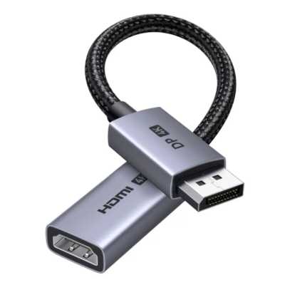 Кабель-адаптер UGREEN DP139 (95418) DP Male To HDMI Female 4K@60Hz Adapter Cable. Длина: 0,2. Цвет: черный