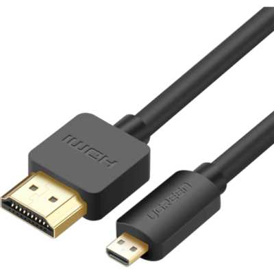 Кабель UGREEN HD127 (30104) Micro HDMI to HDMI Cable. Длина: 3м. Цвет: черный
