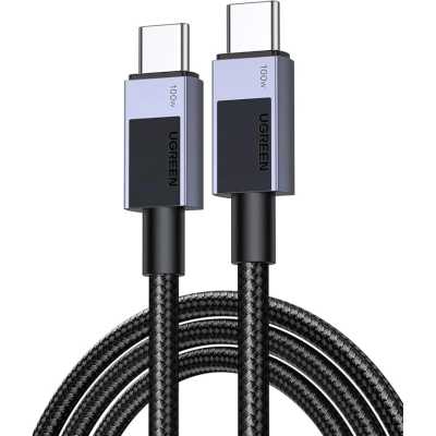Кабель UGREEN L512 (45064) USB-C 2.0 to USB-C 2.0 PD Fast Charging 5A Cable. Длина: 2м. Цвет: черный/серый