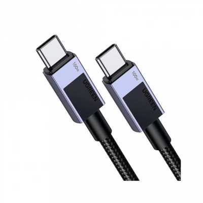 Кабель UGREEN L512 (45065) USB-C 2.0 to USB-C 2.0 PD Fast Charging 5A Cable. Длина: 3м. Цвет: черный/серый