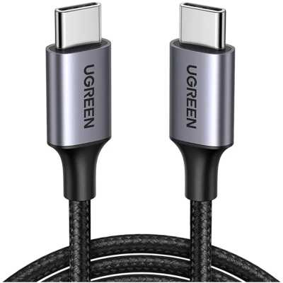 Кабель UGREEN US316 (20478) USB-C 2.0 to USB-C 2.0 5A Data Cable. Длина: 0,5м. Цвет: черный
