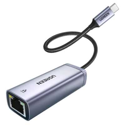 Адаптер UGREEN CM483 (40322) USB-C Gigabit Ethernet Adapter. Цвет: серый