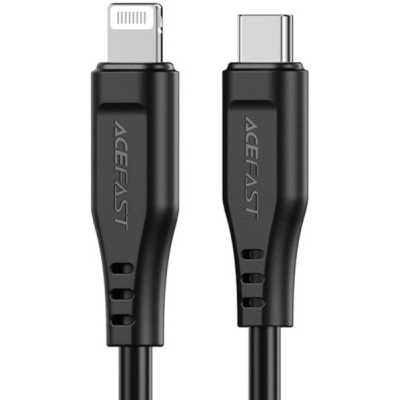 Кабель ACEFAST C3-01 USB-C to Lightning TPE charging data cable для подзарядки и передачи данных. Цвет: черный