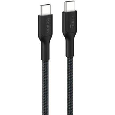 Кабель Belkin Boost Charge Pro 240W USB-C to USB-C Braided PCR Cable. Длина: 1м. Цвет: черный