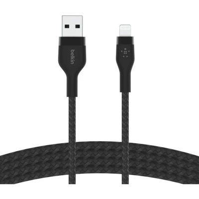 Кабель Belkin BoostCharge PRO Flex USB-A-Lightning Braided Silicone Cable. Длина: 3м. Цвет: черный