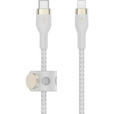 Кабель Belkin BoostCharge PRO Flex USB-C-Lightning Braided Silicone Cable. Длина: 1м. Цвет: белый