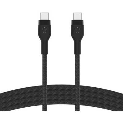 Кабель Belkin BoostCharge PRO Flex USB-C to USB-C Braided Silicone Cable. Длина: 2м. Цвет: черный