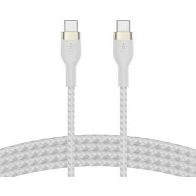 Кабель Belkin BoostCharge PRO Flex USB-C to USB-C Braided Silicone Cable. Длина: 2м. Цвет: белый