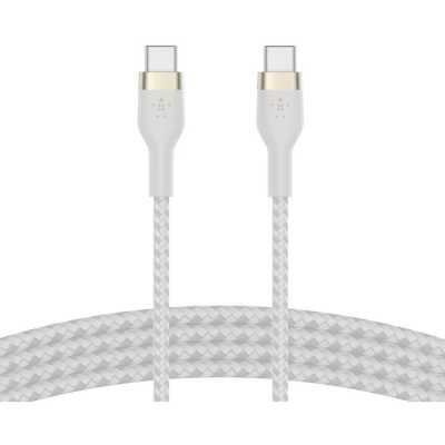 Кабель Belkin BoostCharge PRO Flex USB-C to USB-C Braided Silicone Cable. Длина: 3м. Цвет: белый