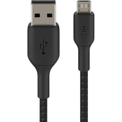 Кабель Belkin BoostCharge USB-A to Micro-USB Braided Cable. Длина: 1м. Цвет: черный
