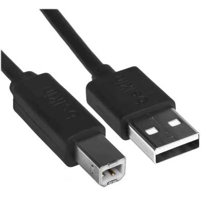 Кабель для подключения принтеров Belkin USB-A 2.0 To USB-B 2.0 Premium Printer Cable. Длина: 3м. Цвет: черный