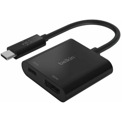 Адаптер Belkin USB-C to HDMI adapter with up to 60W of Power Delivery. Цвет: черный
