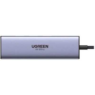 Конвертер UGREEN CM511 (35999) USB-C to HDMI+2*USB-A 3.2+2*USB 3.2 C+PD Power Converter. Цвет: серый