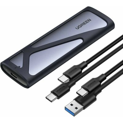 Бокс внешний для жесткого диска UGREEN CM578 (15512) M.2 NVMe SSD Enclosure с кабелем USB-C к USB-C и USB-C к USB-A. Цвет: серый космос