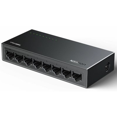 Коммутатор сетевой UGREEN CM834 (35499EU) 8-Port Gigabit Ethernet Switch PC+ABS Housing EU. Цвет: серый