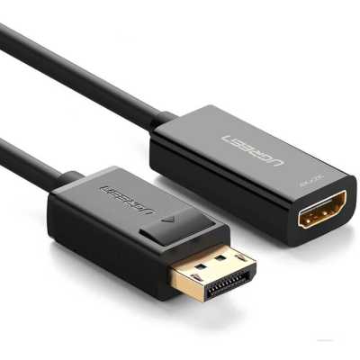Конвертер UGREEN MM137 (40363) DP to HDMI Female Converter 4K*2K@30Hz. Цвет: черный