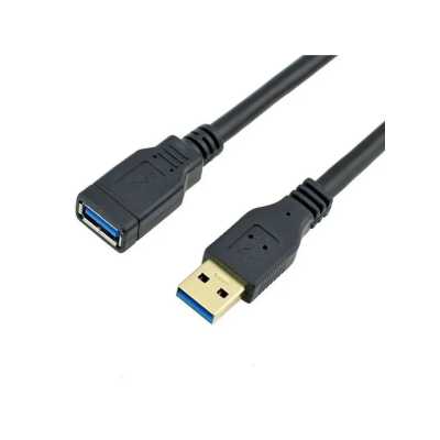Кабель UGREEN US129 (10373) USB 3.0 Extension Male Cable. Длина 2 м. Цвет: черный
