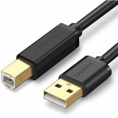Кабель для принтера UGREEN US135 (10351) USB 2.0 A(m) to USB-B(m) Print Cable с магнитным крепежом. Длина: 3 м. Цвет: черный